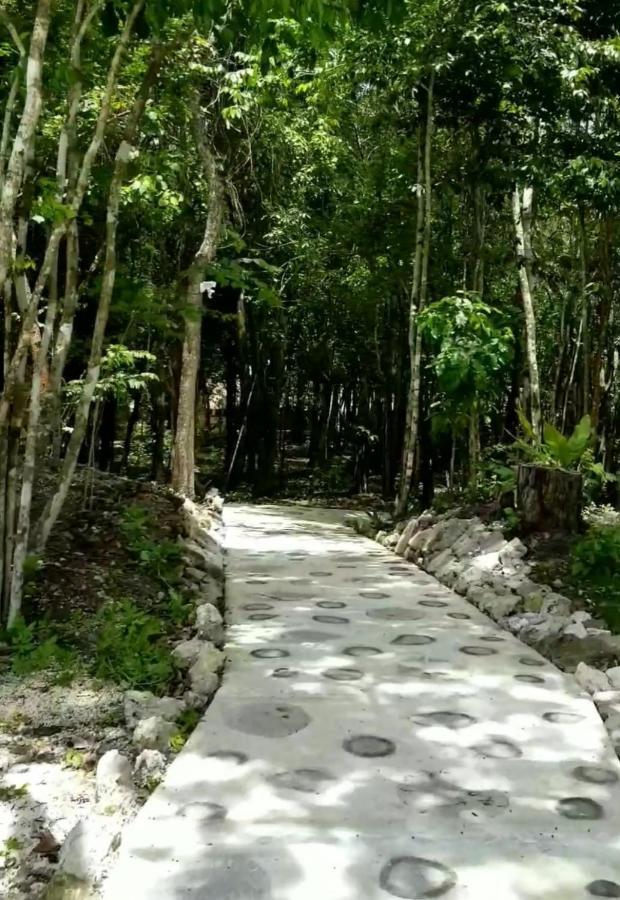 Hotel Cabanas Aldea Maya Xpujil Exterior foto